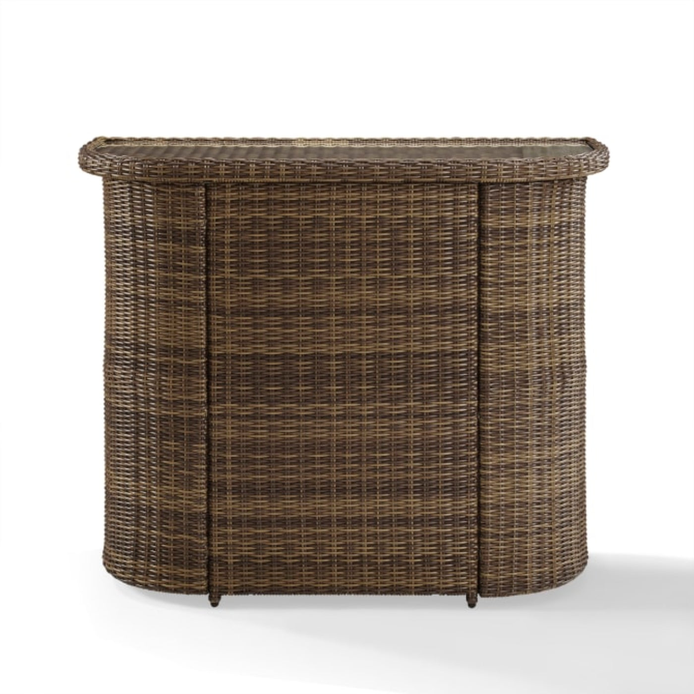Crosley Bradenton Outdoor Wicker Bar Weathered Brown - CO7221-WB