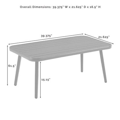 Crosley Haven 48 Inch 2pc Outdoor Wicker Conversation Set Light Grey- CO7360LB-LG