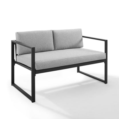 Crosley Hamilton 4pc Outdoor Metal Conversation Set Grey - CO7902MB-GY