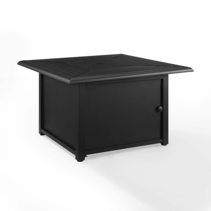 Crosley Dante 41 7/8 Inch Metal Fire Table - Black - CO9014-BK