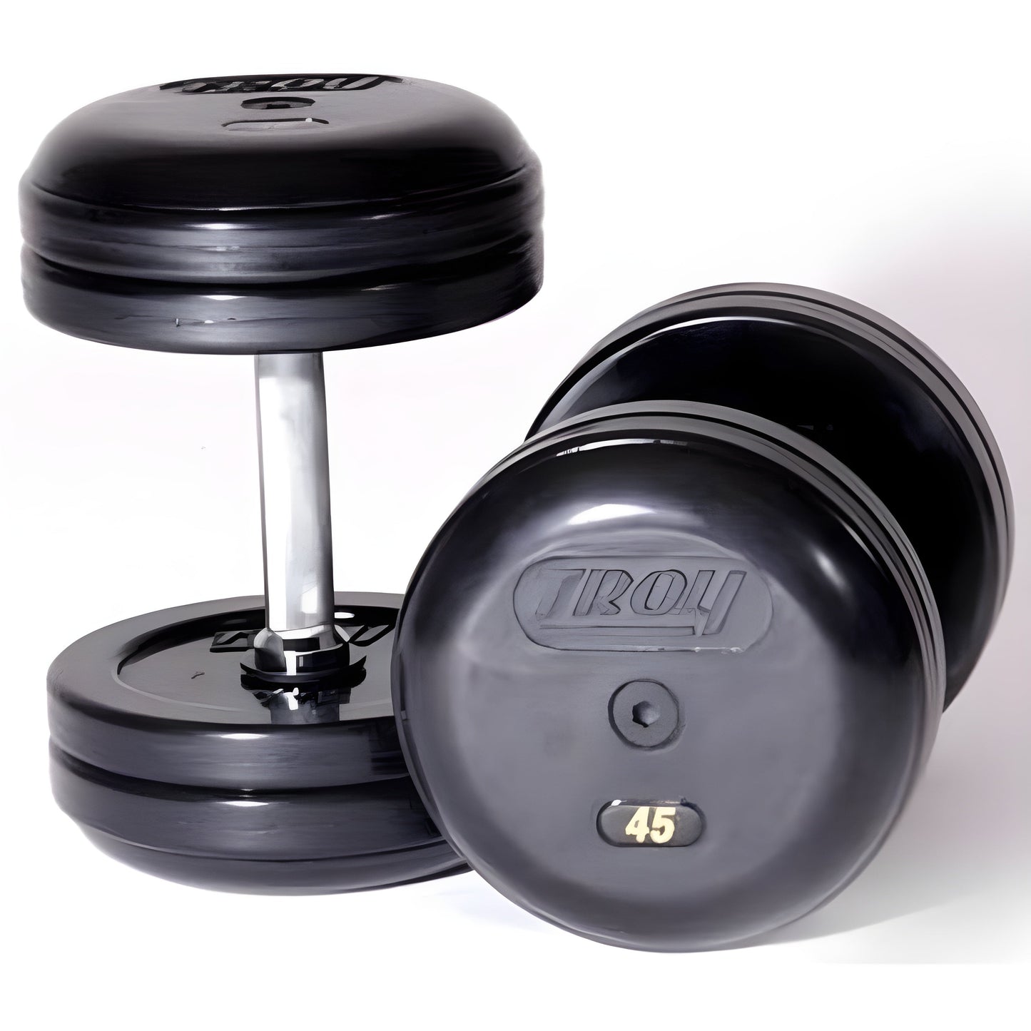 TROY 5-50 lb Dumbbell Set with Rack - COMMPAC-RUFDR50