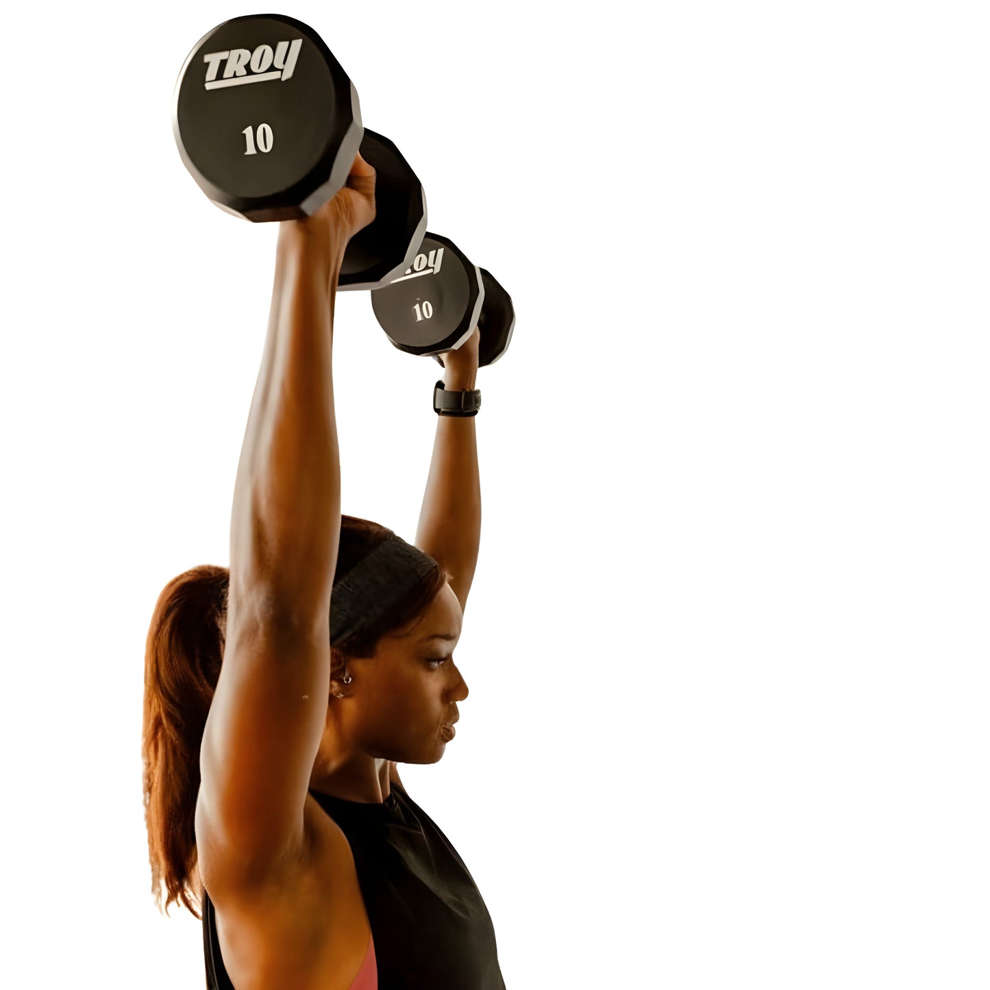 TROY Urethane Dumbbell Set with Racks - COMMPAC-TSDU100