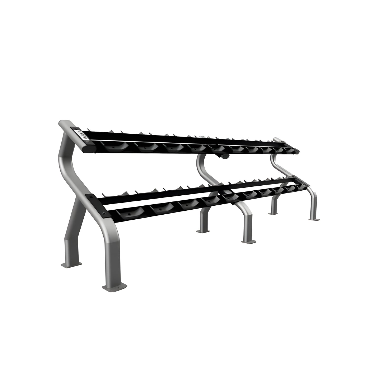 TROY  5-50 lb 12-Sided Urethane Dumbbell Set with Rack - COMMPAC-TSDU50