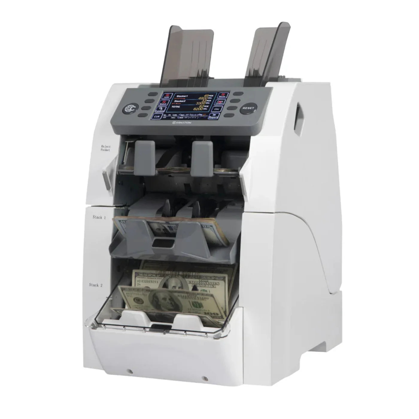 Carnation 3 Pocket Mixed Denomination Currency Counter - CR2500