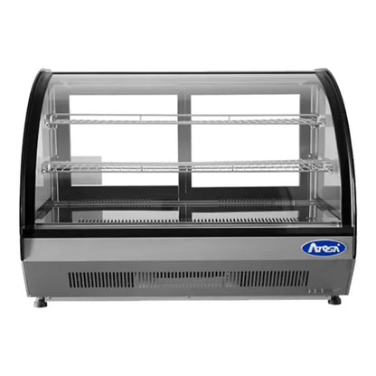 Atosa CRDC-46 35.4" Curved Glass Countertop Refrigerated Display Case  4.6 Cu.Ft - CRDC-46