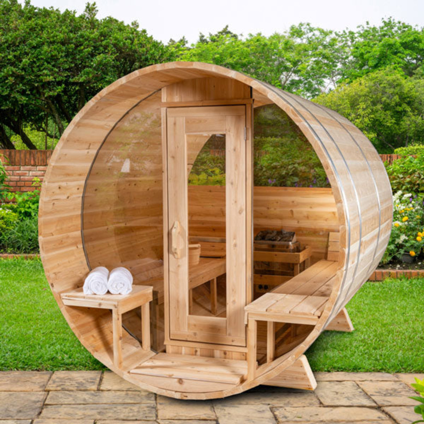 Dundalk Leisurecraft Serenity MP Barrel Sauna - CTC2245MPE