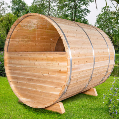 Dundalk LeisureCraft Tranquility MP Barrel Sauna - CTC2345MPW