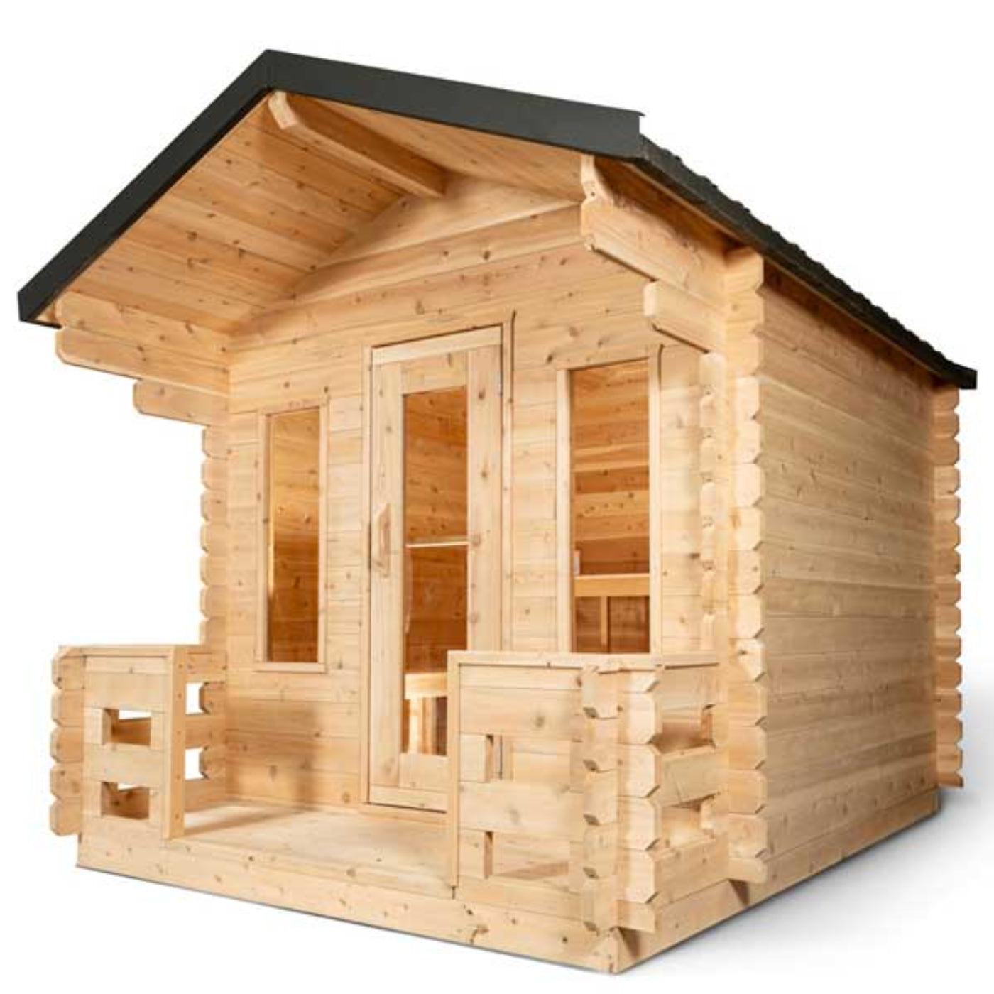 Dundalk Leisure Georgian Cabin Sauna with Porch CTC88PW - CTC88PW
