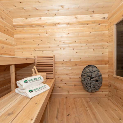 Dundalk Leisure Georgian Cabin Sauna with Porch CTC88PW - CTC88PW