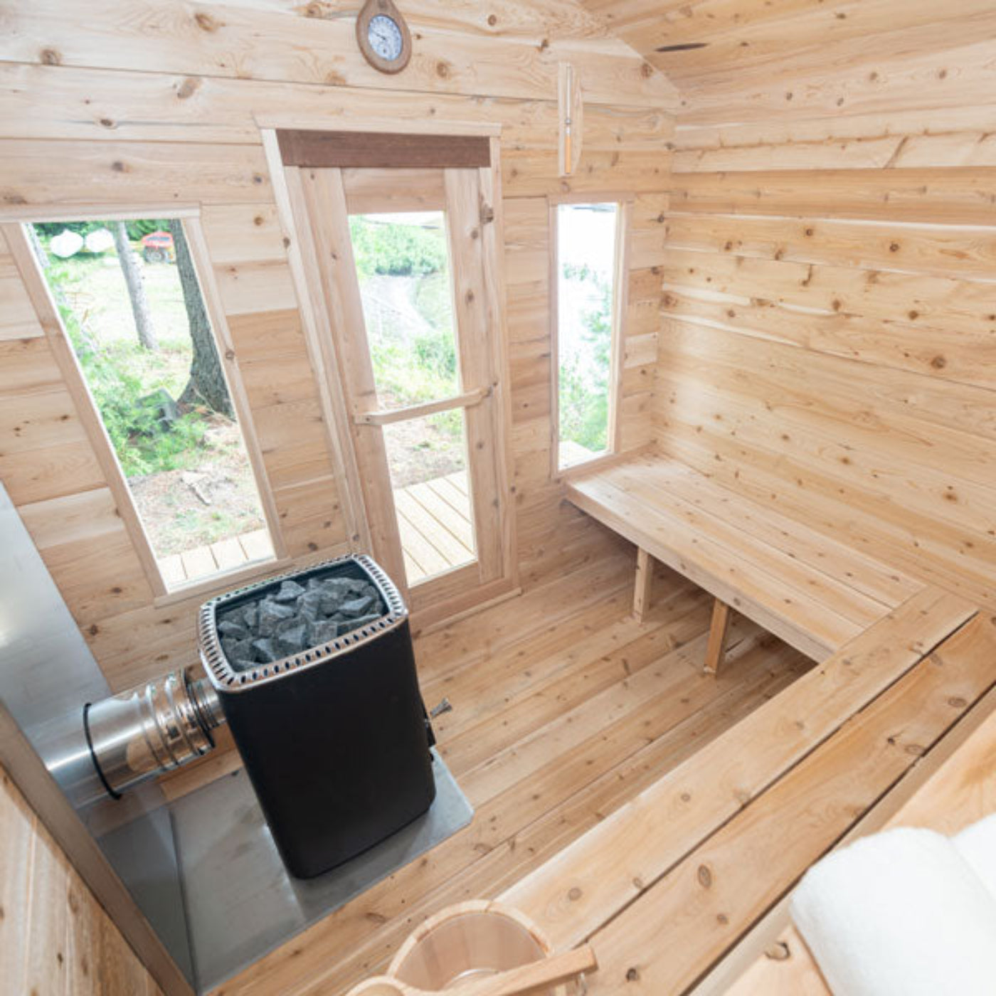 Dundalk Leisure Canadian Timber Georgian Cabin Sauna CTC88W - CTC88W-NH