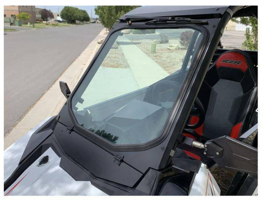 UTVZILLA Polaris RZR RS1 Glass Windshield with Vents and Wiper (2018+) - ZL-RS1-WS-GLS-BLK-Y