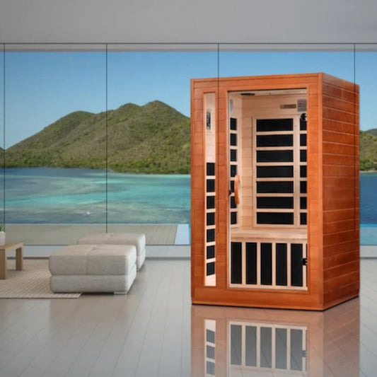 Dynamic Saunas Cordoba 2 Person Low EMF FAR Infrared Sauna (DYN-6203-01) - DYN-6203-01