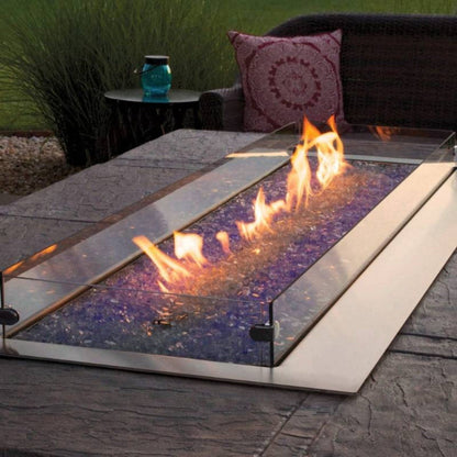 Empire Carol Rose 60" Premium Outdoor Stainless Steel Linear Fire Pit - OL60TP10N