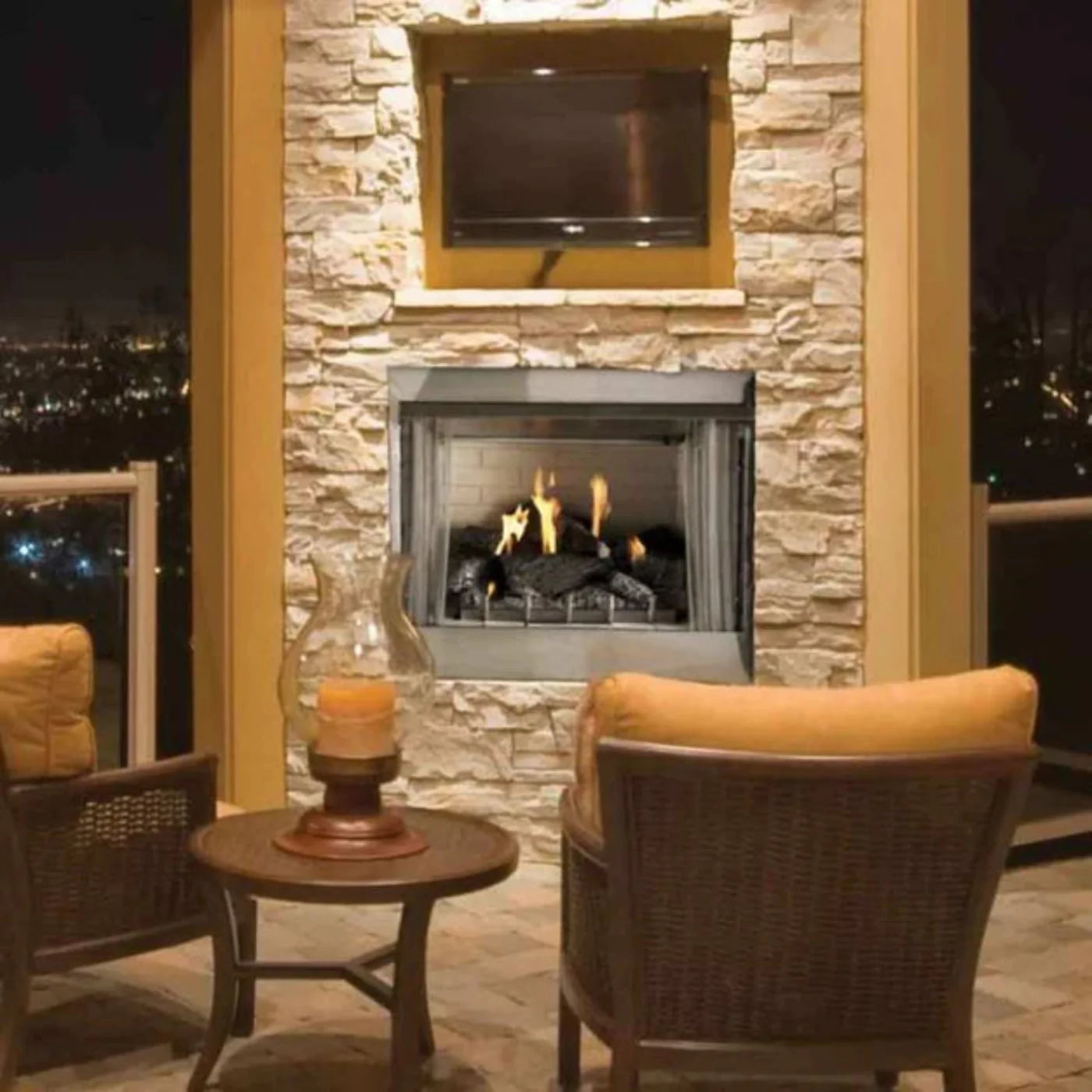 Empire Carol Rose 42" Vent Free Premium Outdoor Stainless Steel Firebox - OP42FB2MF