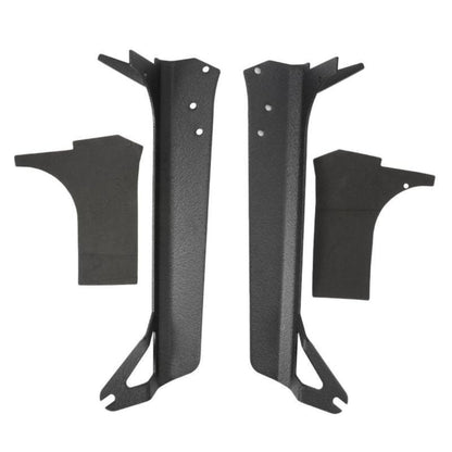 Auxbeam 7" LED Halo Headlights+5D-PRO 52" Straight LED Light Bar+Windshield Mounting Brackets 18W Pod Lights Set for Jeep Wrangler TJ - GP00007757