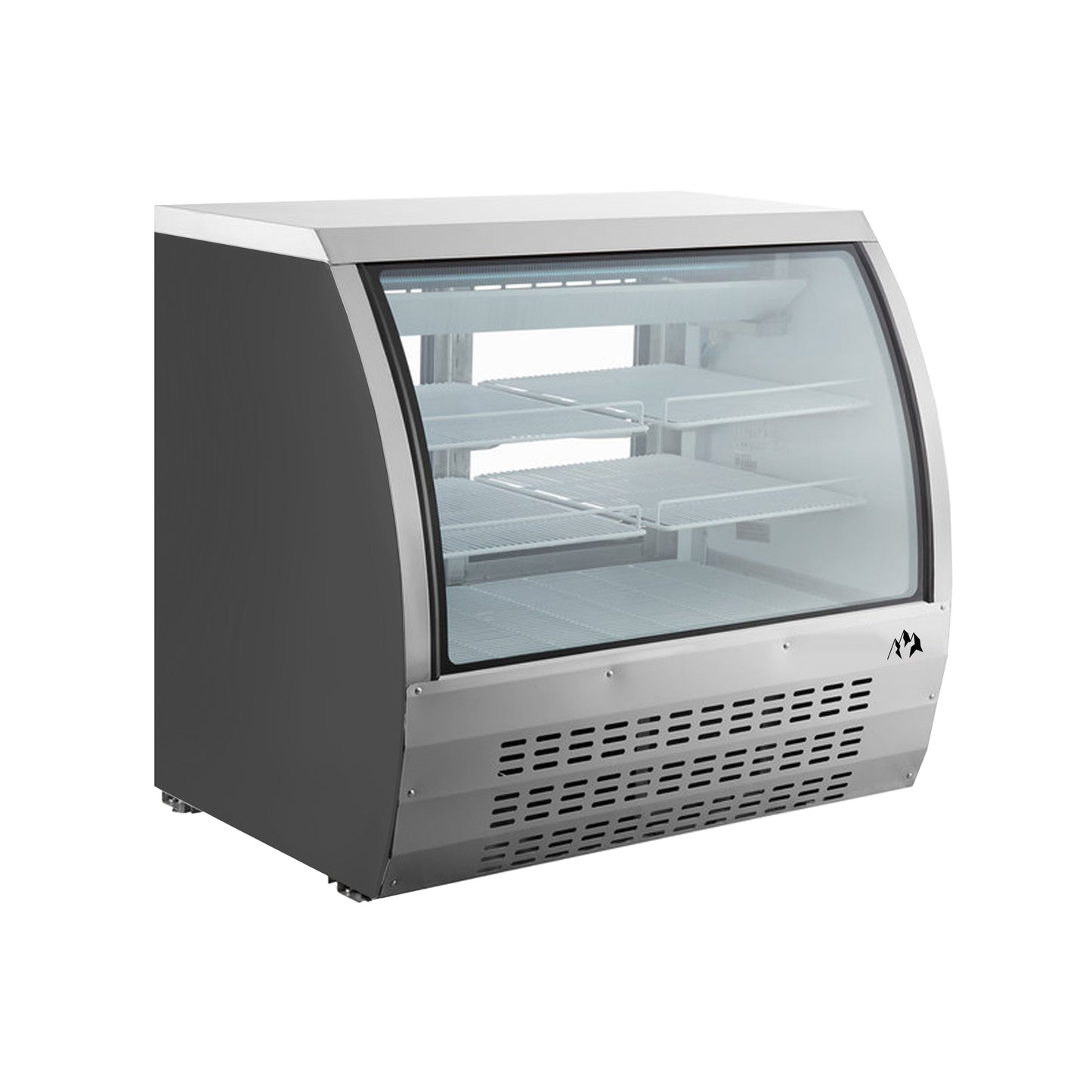 Chef AAA - DLC47-HC-W, Commercial 47" Curved Glass Deli Case Refrigerator 18 cu.ft. - DLC47-HC-W