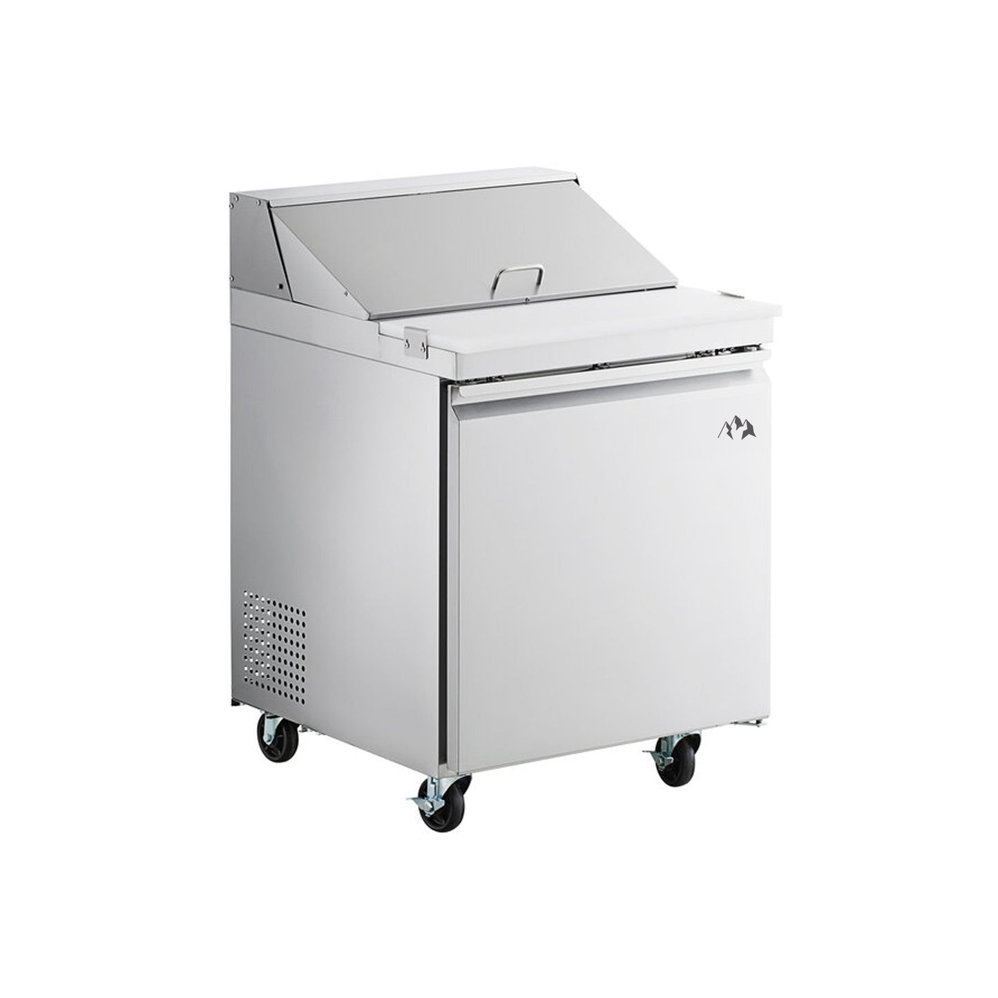 Chef AAA - SS-PT-36-HC, Commercial 36" Sandwich Prep Table Refrigerator 10 Pans 2 Door Stainless Steel 7.6 cu.ft. - SS-PT-36-HC