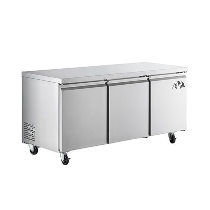 Chef AAA - SS-UC-72R-HC, Commercial 72" Undercounter Refrigerator 15.5 cu.ft. - SS-UC-72R-HC