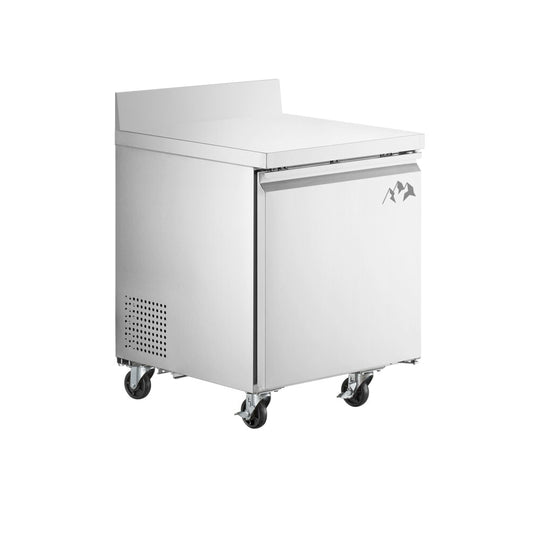 Chef AAA Commercial 27" Undercounter Refrigerator  with Splash Guard 5.5 cu.ft. - SS-UCSG-27R-HC