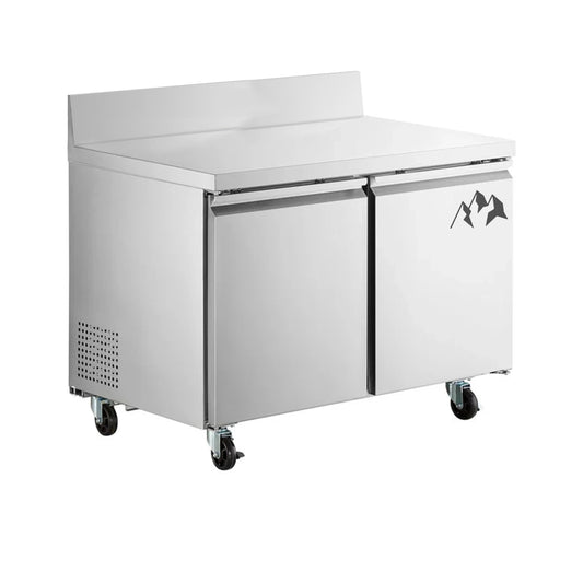 Chef AAA Commercial 48" Undercounter Refrigerator with Splash Guard 12 cu.ft. - SS-UCSG-48R-HC
