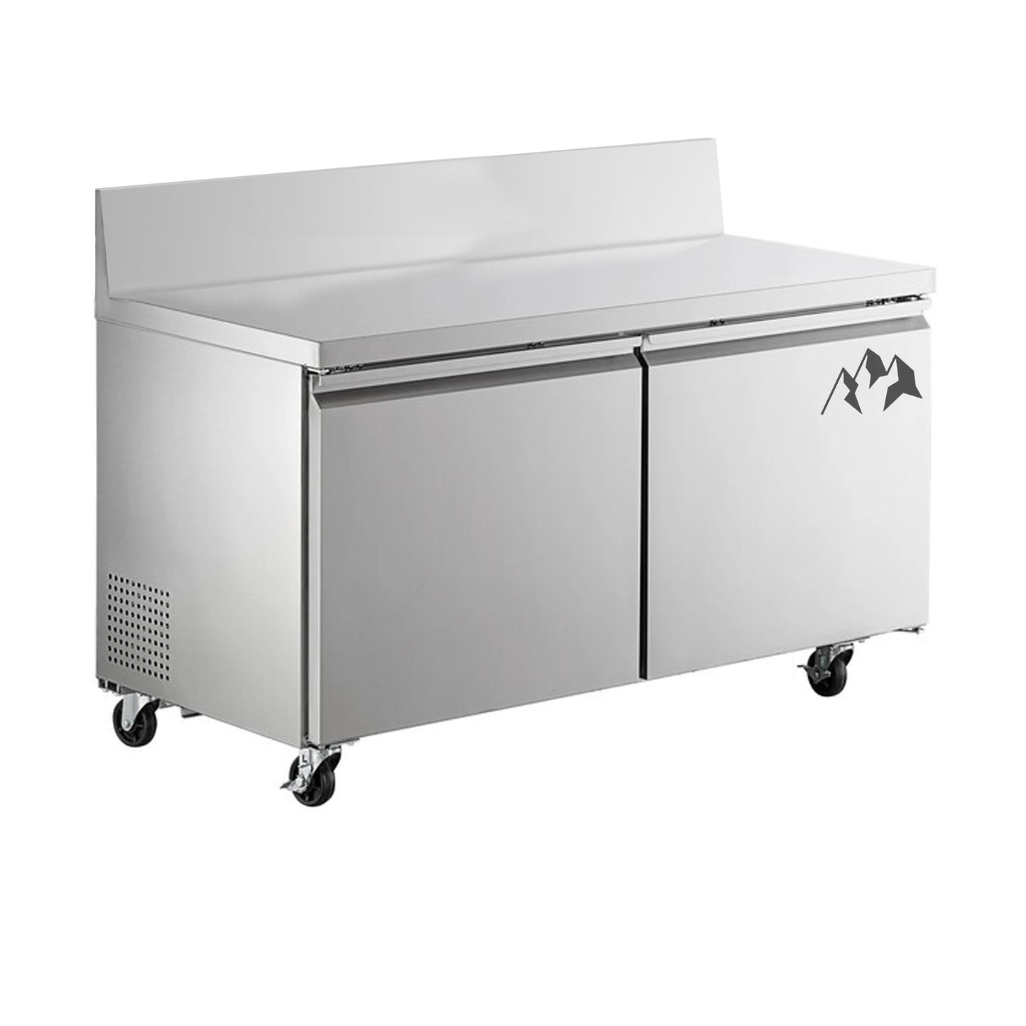 Chef AAA Commercial 60" Undercounter Refrigerator with Splash Guard 15 cu.ft. - SS-UCSG-60R-HC