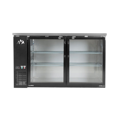 Chef AAA - Commercial 61" Glass Door Back Bar Refrigerator 15.2 cu.ft. - TBB-60G-HC