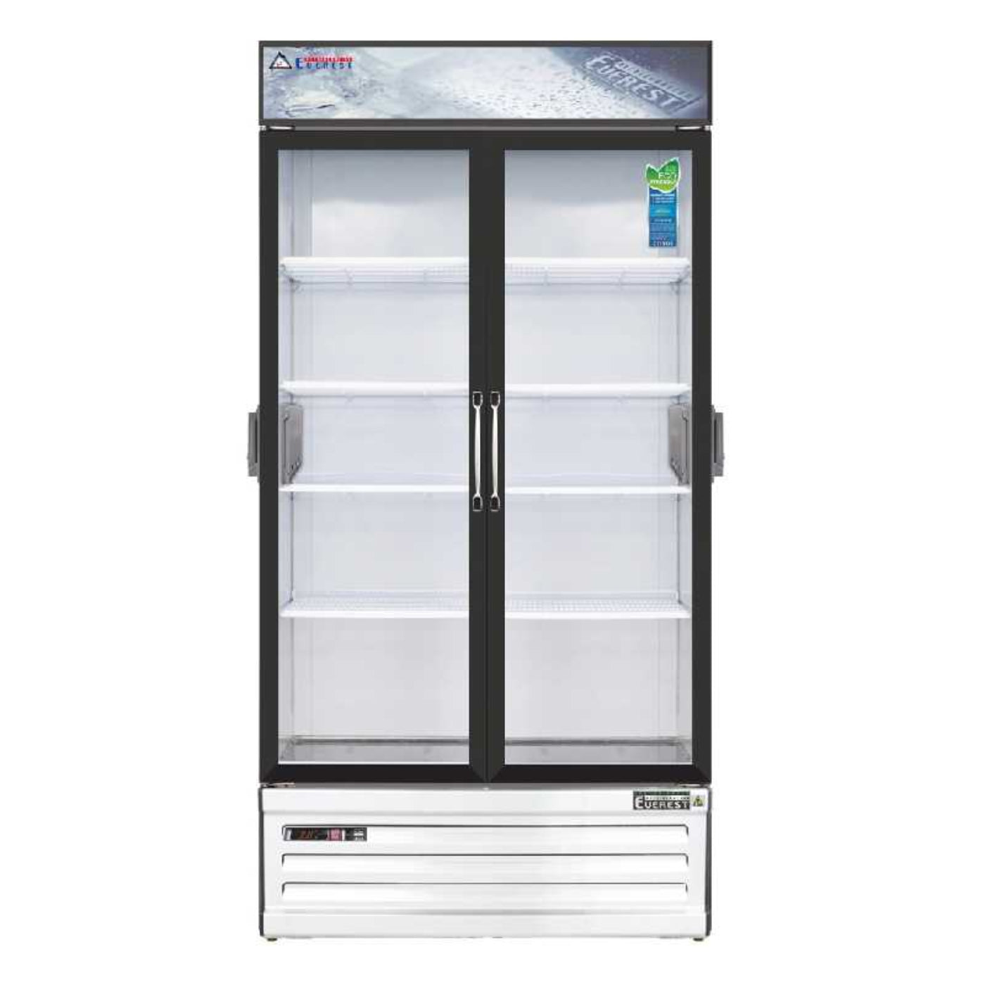 Everest Commercial 39" 2 Swing Glass Door Chromatography Merchandiser Refrigerator 36 cu.ct. - EMSGR33C
