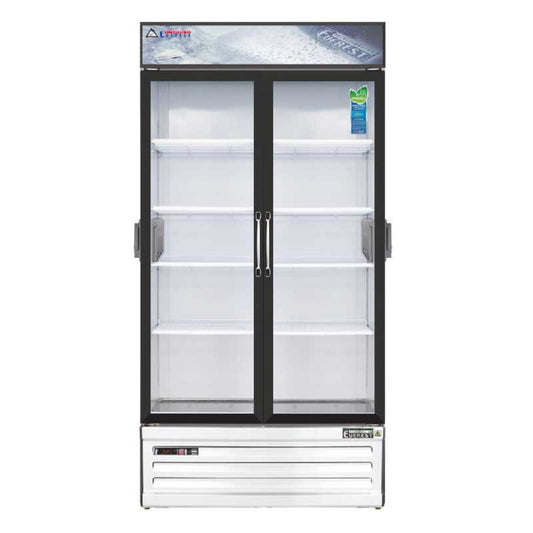 Everest Commercial 39" 2 Swing Glass Door Chromatography Merchandiser Refrigerator 36 cu.ct. - EMSGR33C