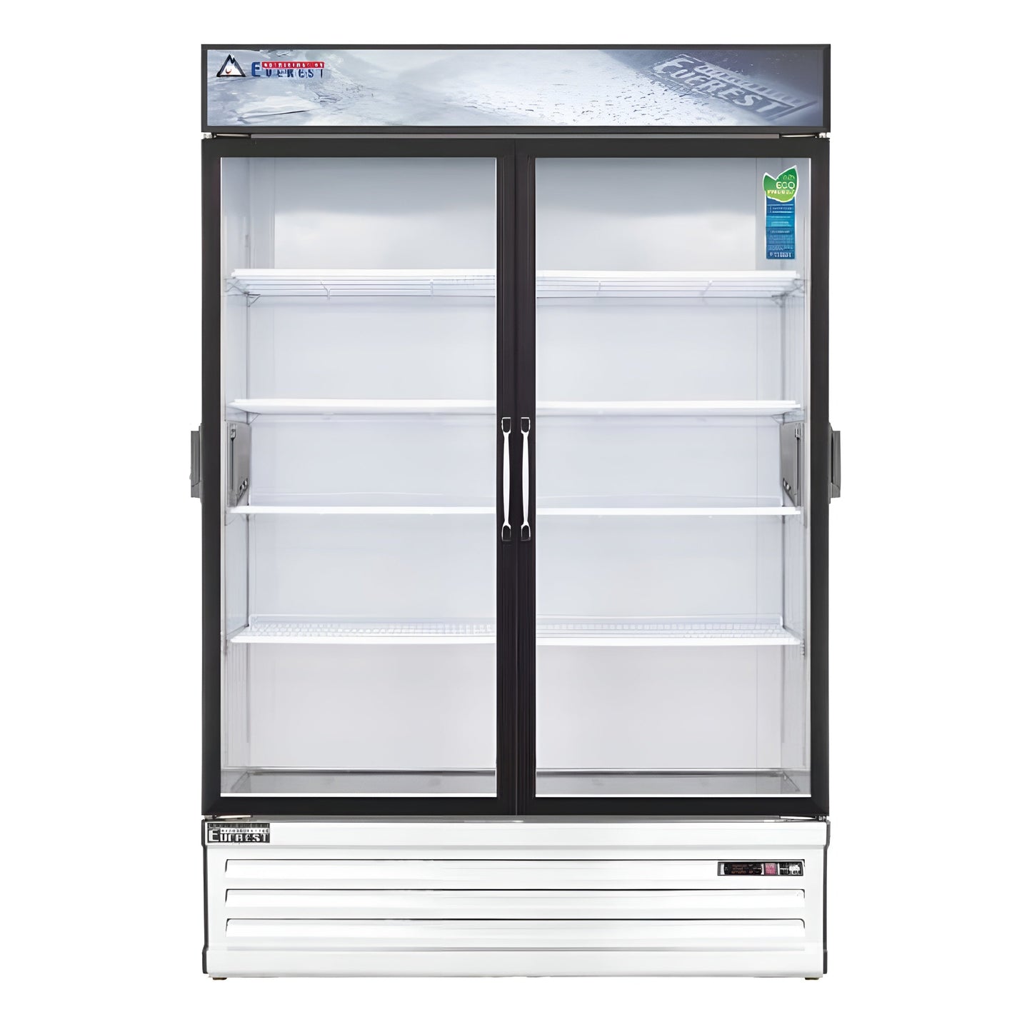 Everest Commercial 53" 2 Swing Glass Door Chromatography Merchandiser Refrigerator 50 cu. ft. - EMSGR48C