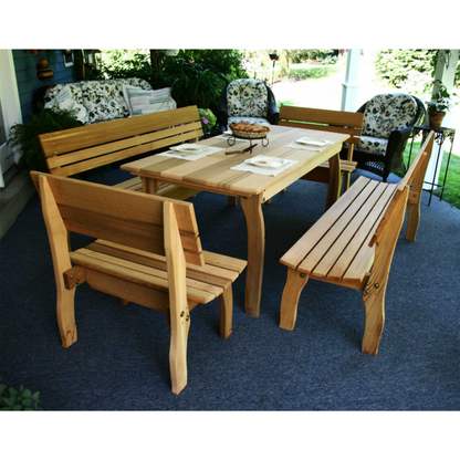 Creekvine Designs Cedar Chickadee Dining Set - ELY46CTT4BBCVD