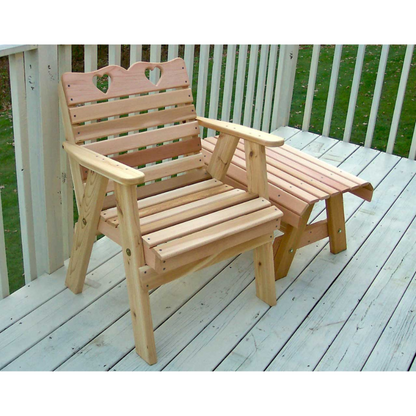 Creekvine Designs Cedar Country Hearts Patio Chair - WF4130CVD