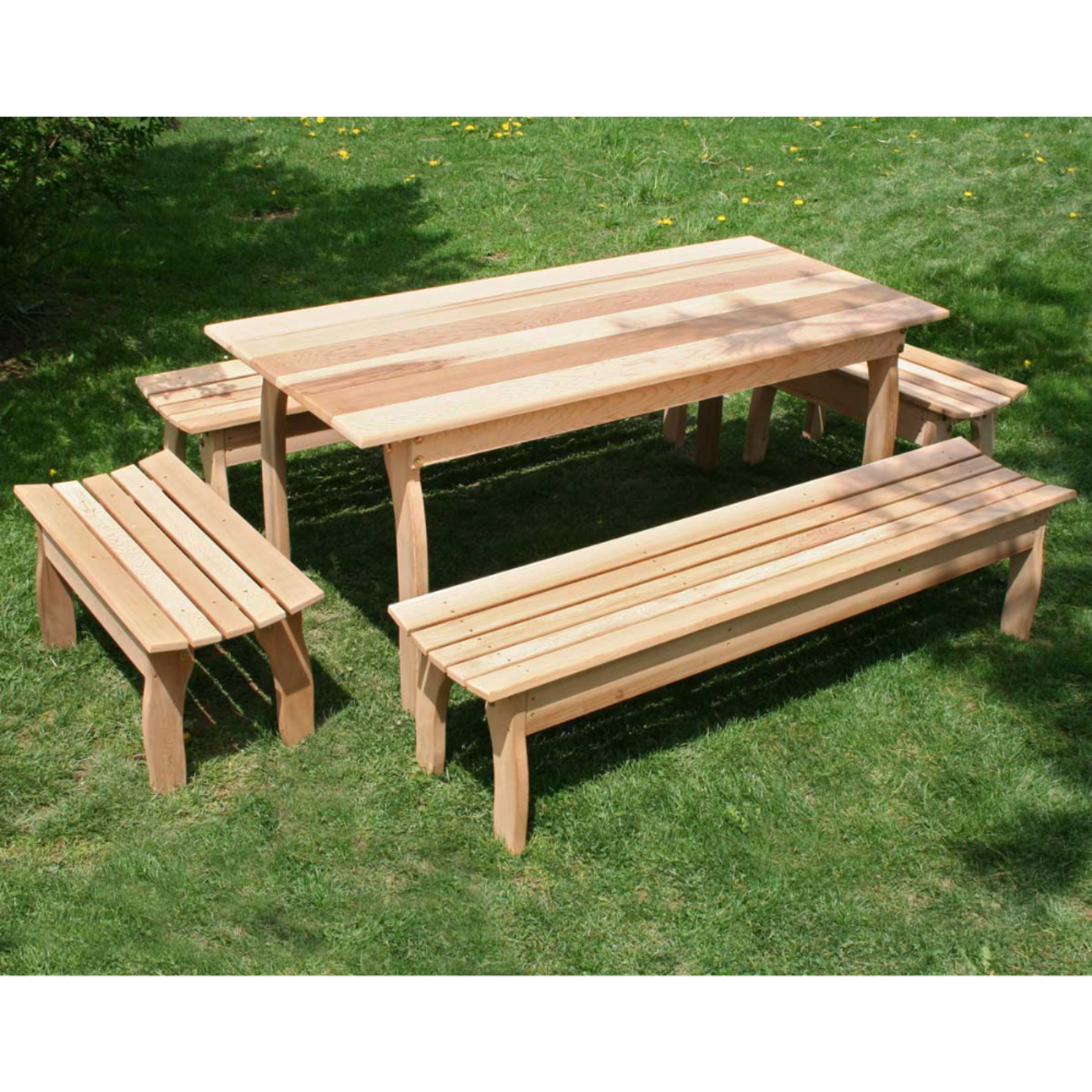 Creekvine Designs Cedar Family Dining Set - ELY46CTT4B-2CVD