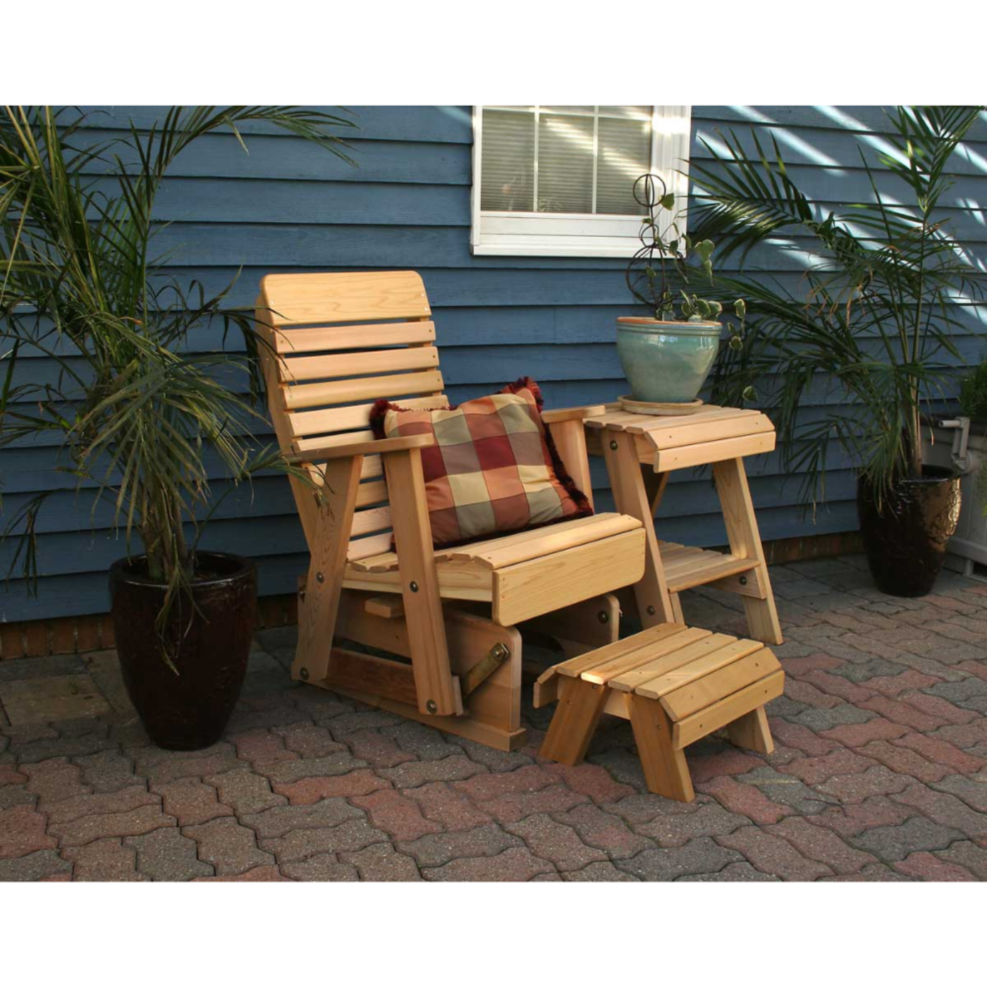 Creekvine Designs Cedar Twin Ponds Rocking Glider Chair Set - WRF1230SETCVD