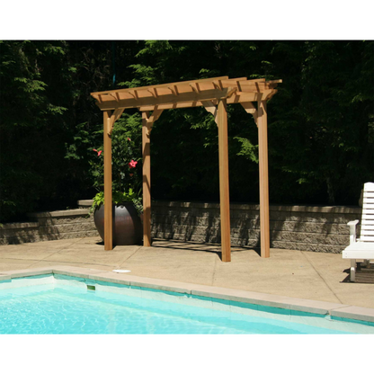 Creekvine Designs Red Cedar Courtyard Pergola - WRF38PERGCVD