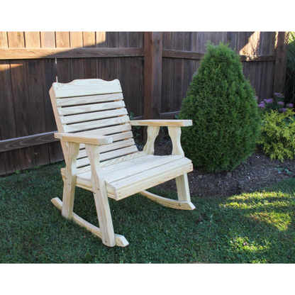 Creekvine Designs Treated Pine Crossback Rocking Chair - FR24CBCVD