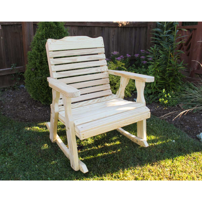 Creekvine Designs Treated Pine Crossback Rocking Chair - FR24CBCVD