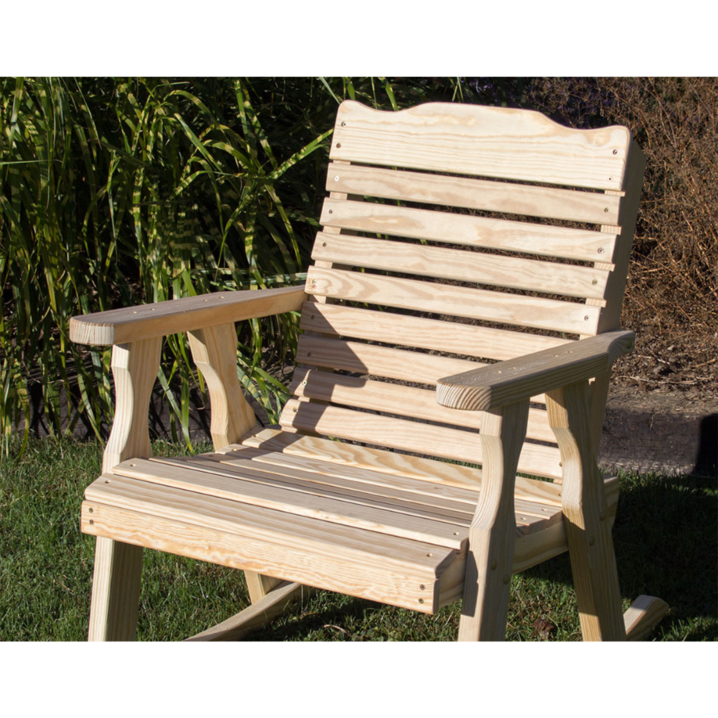 Creekvine Designs Treated Pine Crossback Rocking Chair - FR24CBCVD