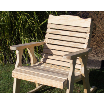 Creekvine Designs Treated Pine Crossback Rocking Chair - FR24CBCVD