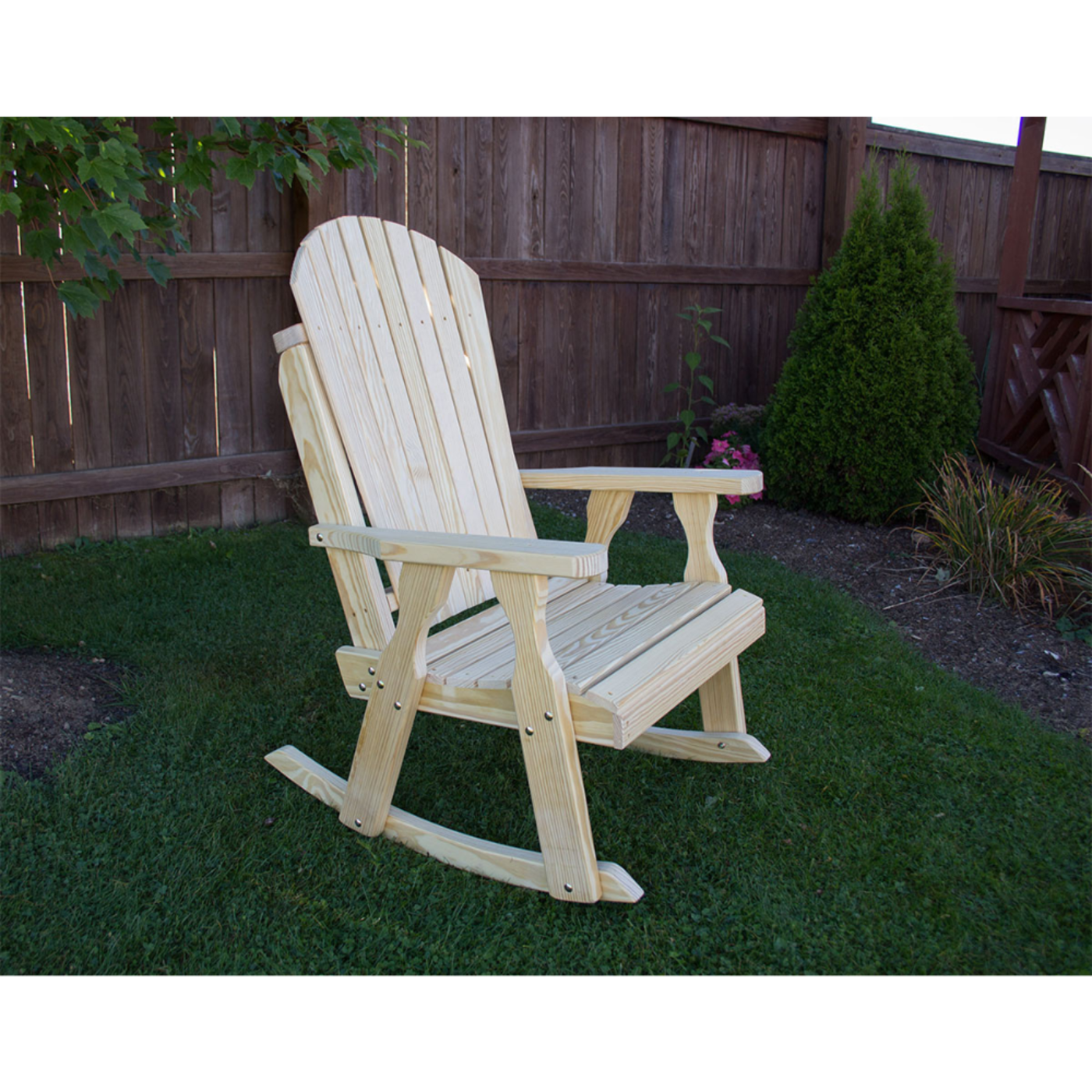 Creekvine Designs Treated Pine Curveback Rocking Chair - FR24ADCVD