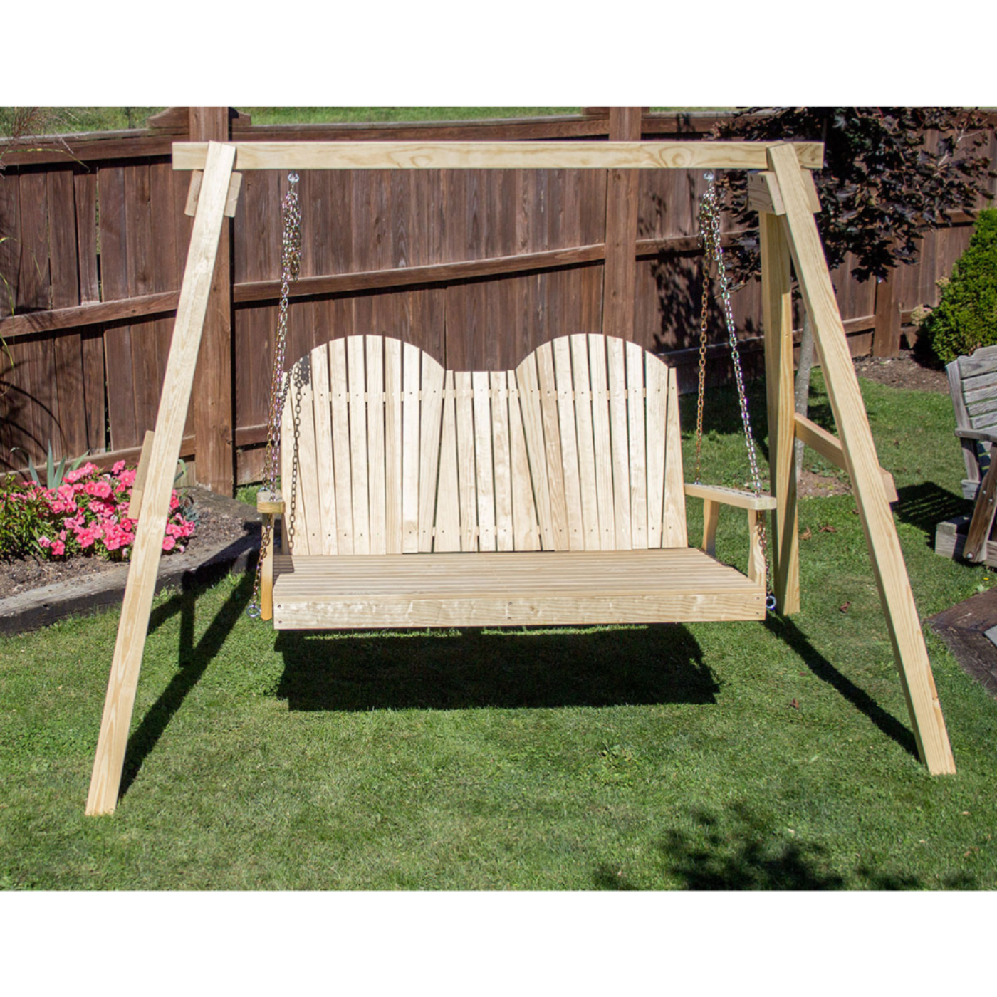 Creekvine Designs Treated Pine Curveback Swingbed - FTSBED60CUCVD