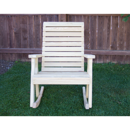 Creekvine Designs Treated Pine Rollback Rocking Chair - FR24RBCVD