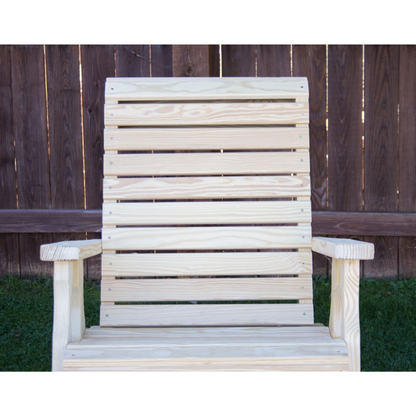 Creekvine Designs Treated Pine Rollback Rocking Chair - FR24RBCVD