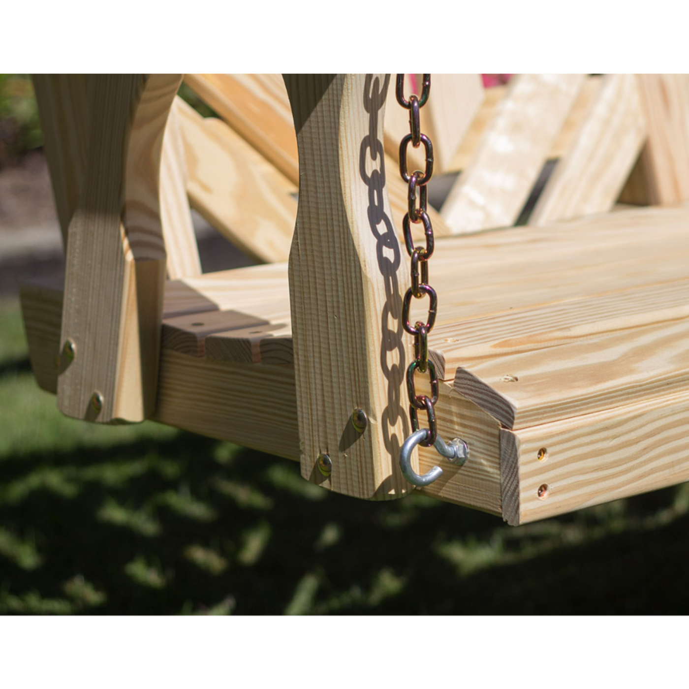 Creekvine Designs Treated Pine Starback Porch Swing - FS48STARCVD