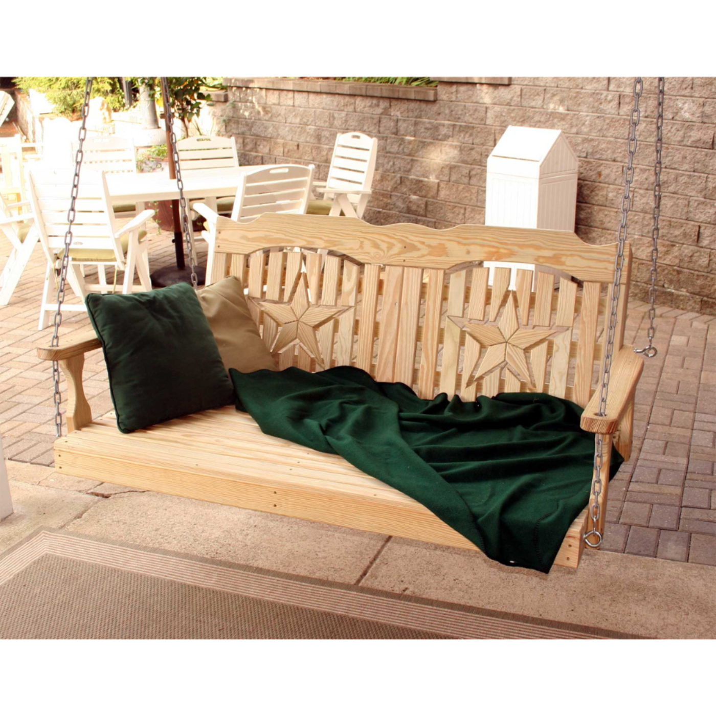 Creekvine Designs Treated Pine Starback Swingbed - FTSBED60STBCVD