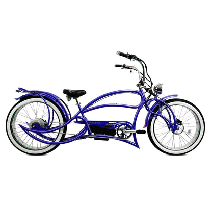 Tracer 800W Beyond Pro Stretch Classic Chopper Electric Bike - MB-EB-BEYOND Pro-BK - MB-EB-BEYOND Pro-BK