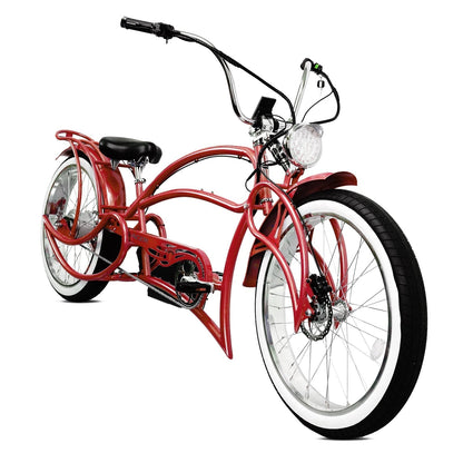Tracer 800W Beyond Pro Stretch Classic Chopper Electric Bike - MB-EB-BEYOND Pro-BK - MB-EB-BEYOND Pro-BK