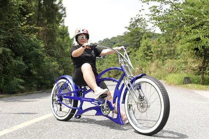 Tracer 26" Raider Pro DS7 Stretch Chopper Cruiser Bike - MB-RD-PDS7-BLU