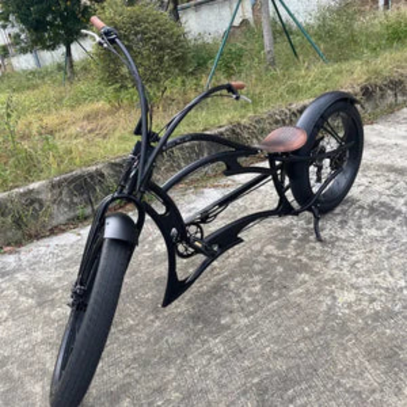 Tracer 26" Raider Pro DS7 Stretch Chopper Cruiser Bike - MB-RD-PDS7-BLU