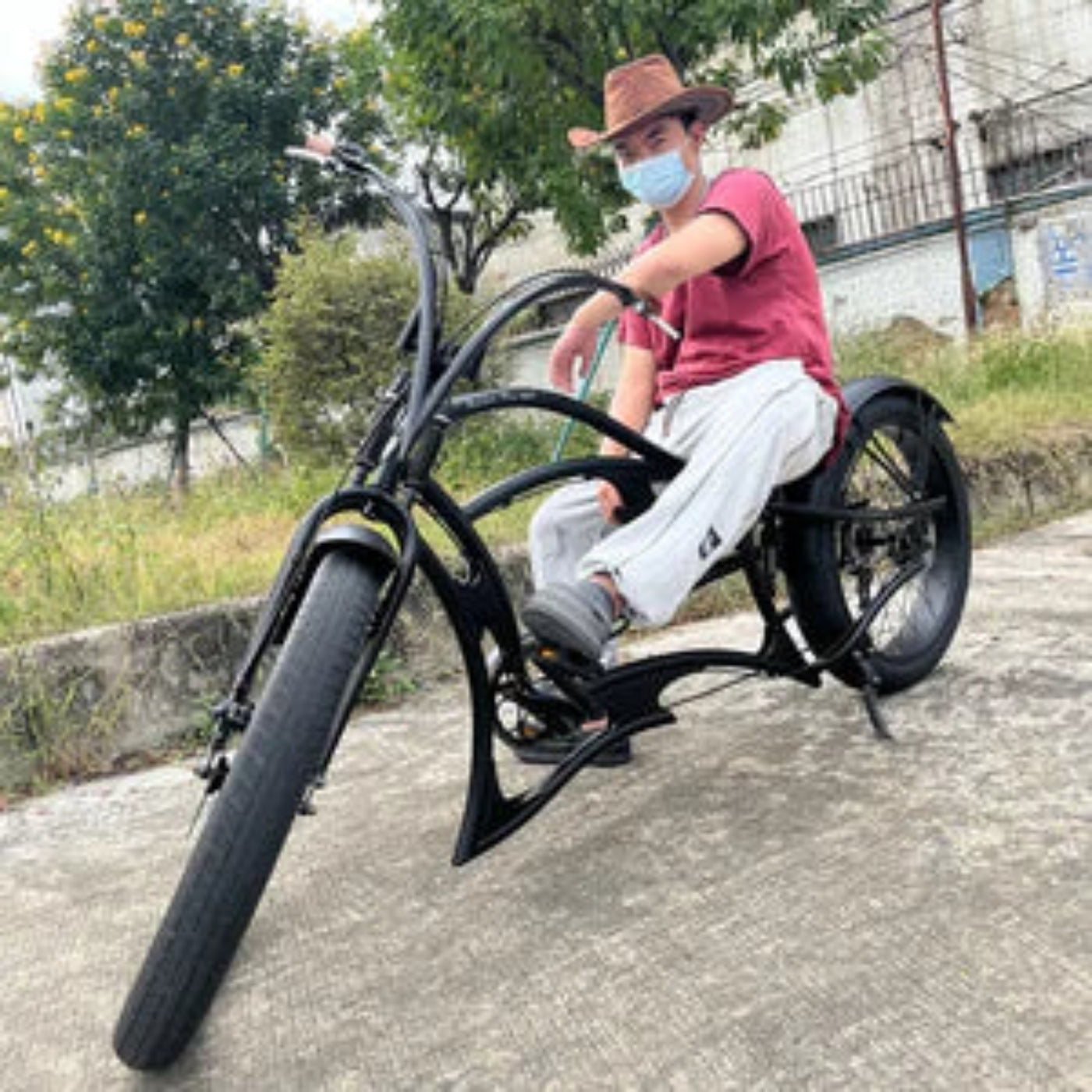 Tracer 26" Raider Pro DS7 Stretch Chopper Cruiser Bike - MB-RD-PDS7-BLU