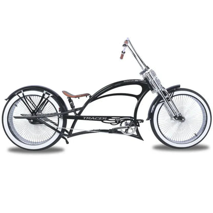 Tracer 26" Scorpion Pro DTS Stretch Chopper Cruiser Bike - MB-SP-PDTS-WHT